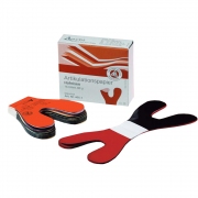 Бумага артикуляционная сине-красная 80 мк, подковообразная IMG