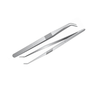 Пинцет зубной изогнутый, с насечкой  IMG